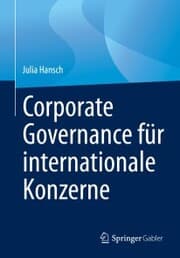 Cover von Corporate Governance für internationale Konzerne