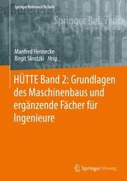 Cover von HÜTTE 2: Grundlagen des Maschinenbaus und ergänzende Fächer für Ingenieure