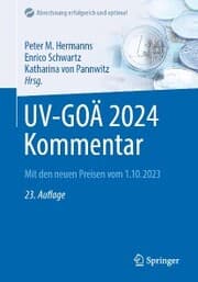 Cover von UV-GOÄ 2024 Kommentar