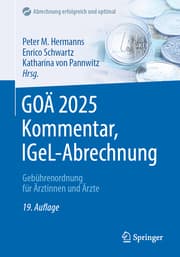 Cover von GOÄ 2025 Kommentar, IGeL-Abrechnung