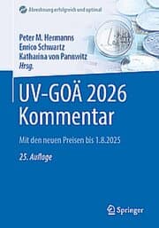 Cover von UV-GOÄ 2026 Kommentar