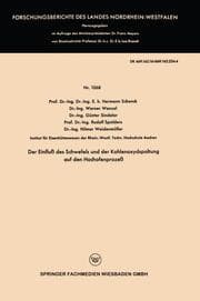 Cover von Der Einfluß des Schwefels und der Kohlenoxydspaltung auf den Hochofenprozeß