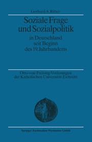 Cover von Soziale Frage und Sozialpolitik in Deutschland seit Beginn des 19.Jahrhunderts