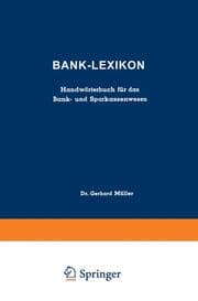 Cover von Bank-Lexikon