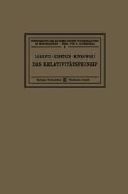 Cover von Das Relativitätsprinzip
