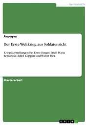 Cover von Der Erste Weltkrieg aus Soldatensicht