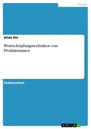 Cover von Wortschöpfungstechniken von Produktnamen