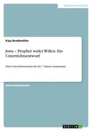 Cover von Jona - Prophet wider Willen. Ein Unterrichtsentwurf