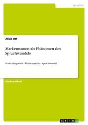 Cover von Markennamen als Phänomen des Sprachwandels