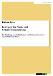 Cover von Lehrbuch der Praxis- und Unternehmensführung