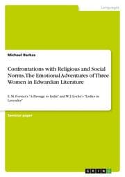 Cover von Confrontations with Religious and Social Norms. The Emotional Adventures of Three Women in Edwardian Literature