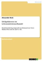 Cover von Erfolgsfaktoren im Lebensmitteleinzelhandel