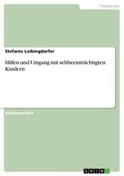 Cover von Hilfen und Umgang mit sehbeeinträchtigten Kindern