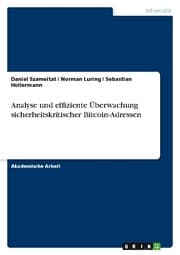 Cover von Analyse und effiziente Überwachung sicherheitskritischer Bitcoin-Adressen
