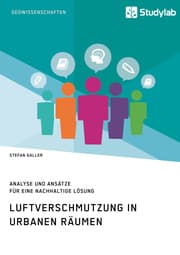 Cover von Luftverschmutzung in urbanen Räumen