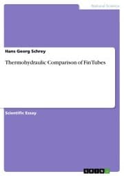 Cover von Thermohydraulic Comparison of Fin Tubes