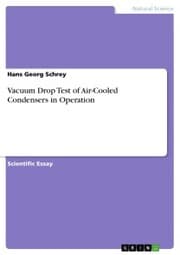 Cover von Vacuum Drop Test of Air-Cooled Condensers in Operation