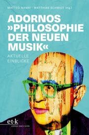 Cover von Adornos 'Philosophie der neuen Musik'