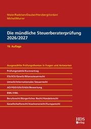 Cover von Die mündliche Steuerberaterprüfung 2026/2027