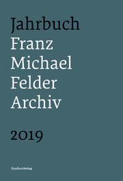 Cover von Jahrbuch Franz-Michael-Felder-Archiv 2019