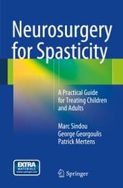 Cover von Neurosurgery for Spasticity