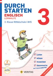 Cover von Durchstarten Englisch 3. Klasse Mittelschule/AHS Lernhilfe (mit Audio-CD)