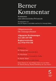 Cover von Aktiengesellschaft, Allgemeine Bestimmungen (Art. 620-647 OR) und Registerwertrechte (Art. 973d-973i OR)