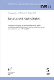 Cover von Notariat und Nachhaltigkeit