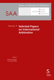 Cover von Selected Papers on International Arbitration 9