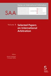Cover von Selected Papers on International Arbitration