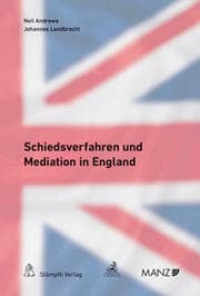 Cover von Schiedsverfahren und Mediation in England
