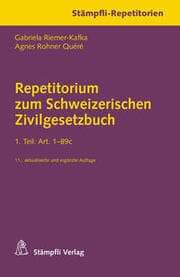Cover von Repetitorium zum Schweizerischen Zivilgesetzbuch