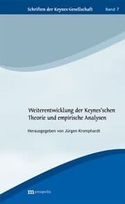 Cover von Weiterentwicklung der Keynes'schen Theorie und empirische Analysen
