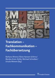 Cover von Translation - Fachkommunikation - Fachübersetzung