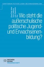 Cover von Wo steht die außerschulische politische Jugend- und Erwachsenenbildung?