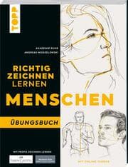 Cover von Richtig Zeichnen lernen Mensch. Übungsbuch