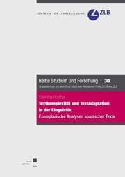 Cover von Textkomplexität und Textadaptation in der Linguistik