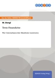 Cover von Trotz Finanzkrise