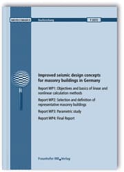 Cover von Improved seismic design concepts for masonry buildings in Germany