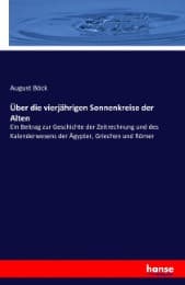 Cover von Über die vierjährigen Sonnenkreise der Alten