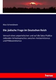 Cover von Die jüdische Frage im Deutschen Reich