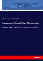 Cover von Grundriss der Philosophischen Wissenschaften