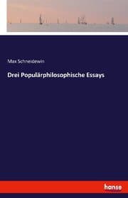 Cover von Drei Populärphilosophische Essays
