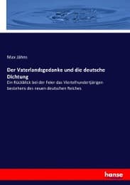 Cover von Der Vaterlandsgedanke und die deutsche Dichtung