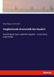 Cover von Vergleichende Grammatik des Sanskrit