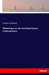 Cover von Mitteilungen aus der Sammlung Papyrus Erzherzog Rainer