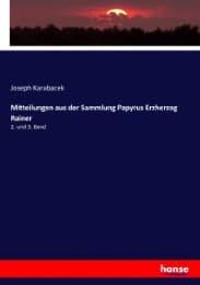 Cover von Mitteilungen aus der Sammlung Papyrus Erzherzog Rainer