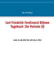 Cover von Carl Friedrich Ferdinand Böhme Tagebuch 2te Periode (I)