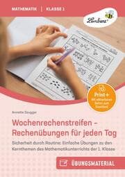 Cover von Wochenrechenstreifen - Rechenübungen für jeden Tag