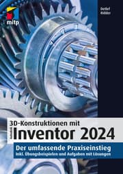 Cover von 3D-Konstruktionen mit Autodesk Inventor 2024